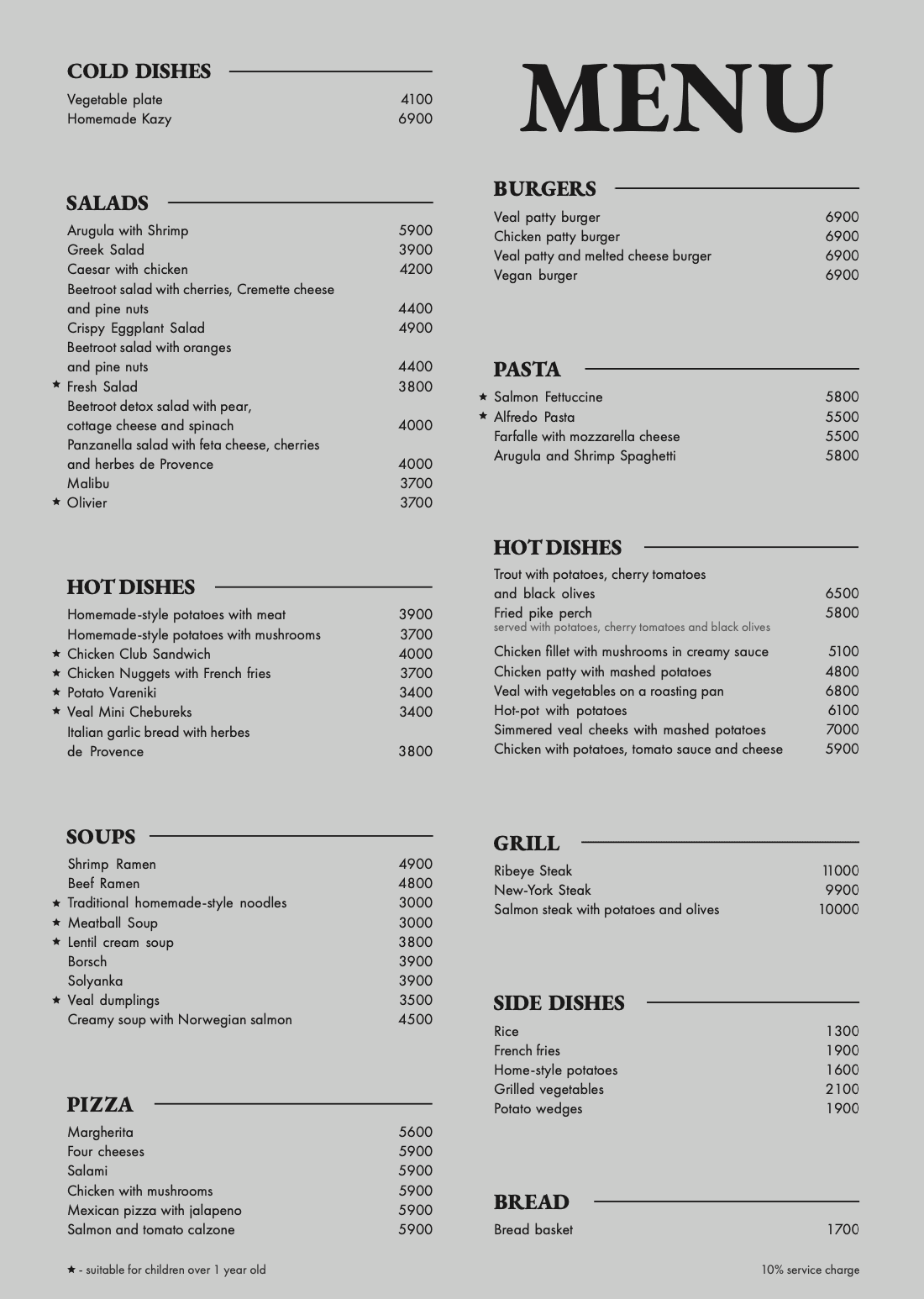 menu image