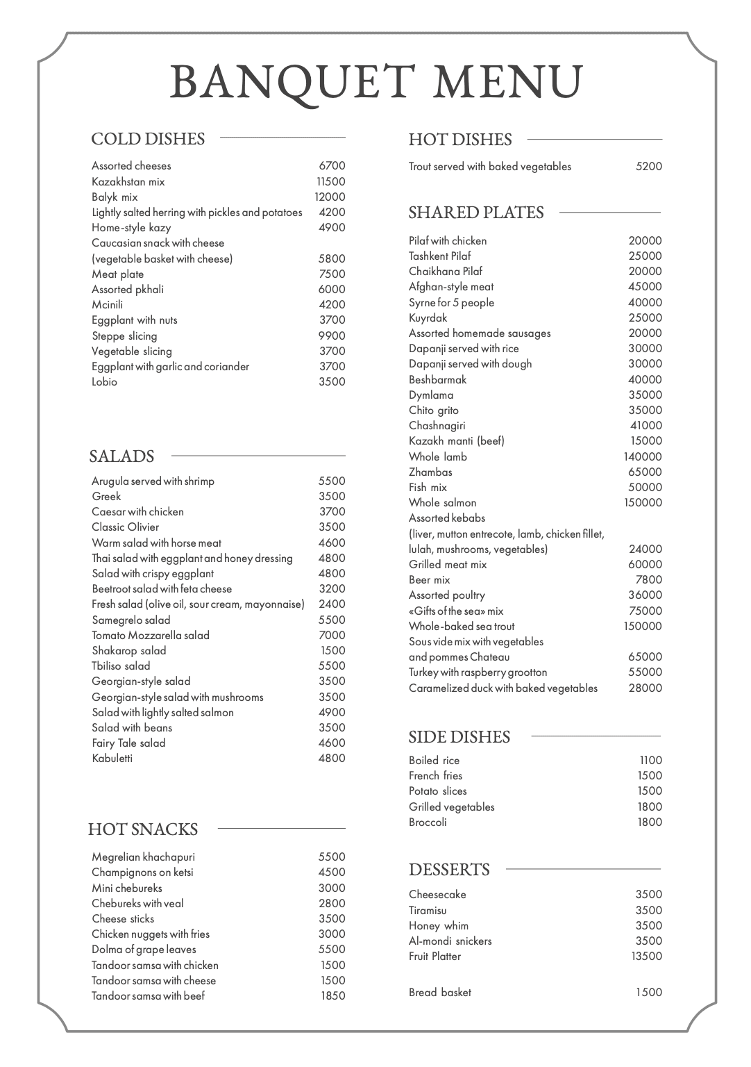 menu image